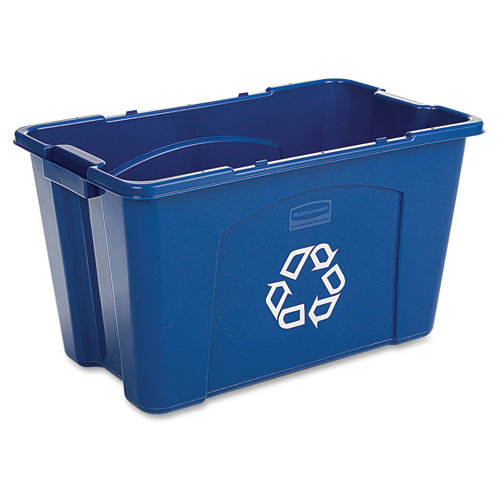 Rubbermaid Commercial Products 18 Gallon Recycling Bin & Reviews Wayfair